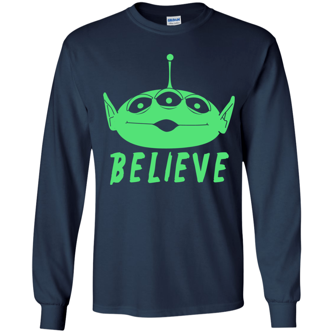 T-Shirts Navy / YS Believe Youth Long Sleeve T-Shirt