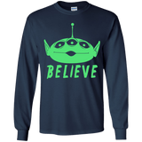 T-Shirts Navy / YS Believe Youth Long Sleeve T-Shirt