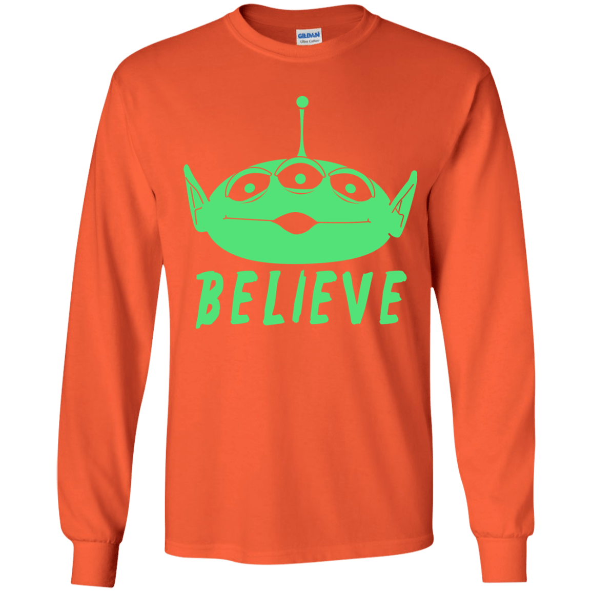 T-Shirts Orange / YS Believe Youth Long Sleeve T-Shirt