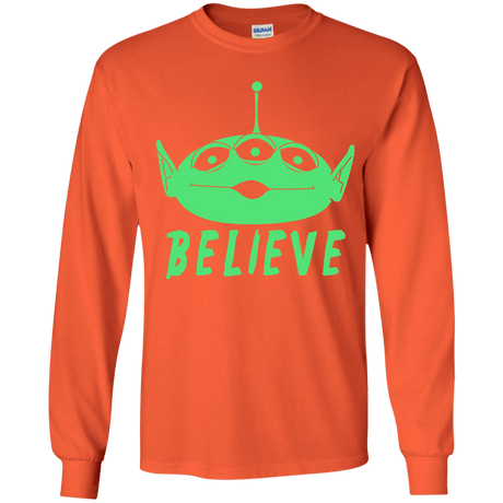 T-Shirts Orange / YS Believe Youth Long Sleeve T-Shirt