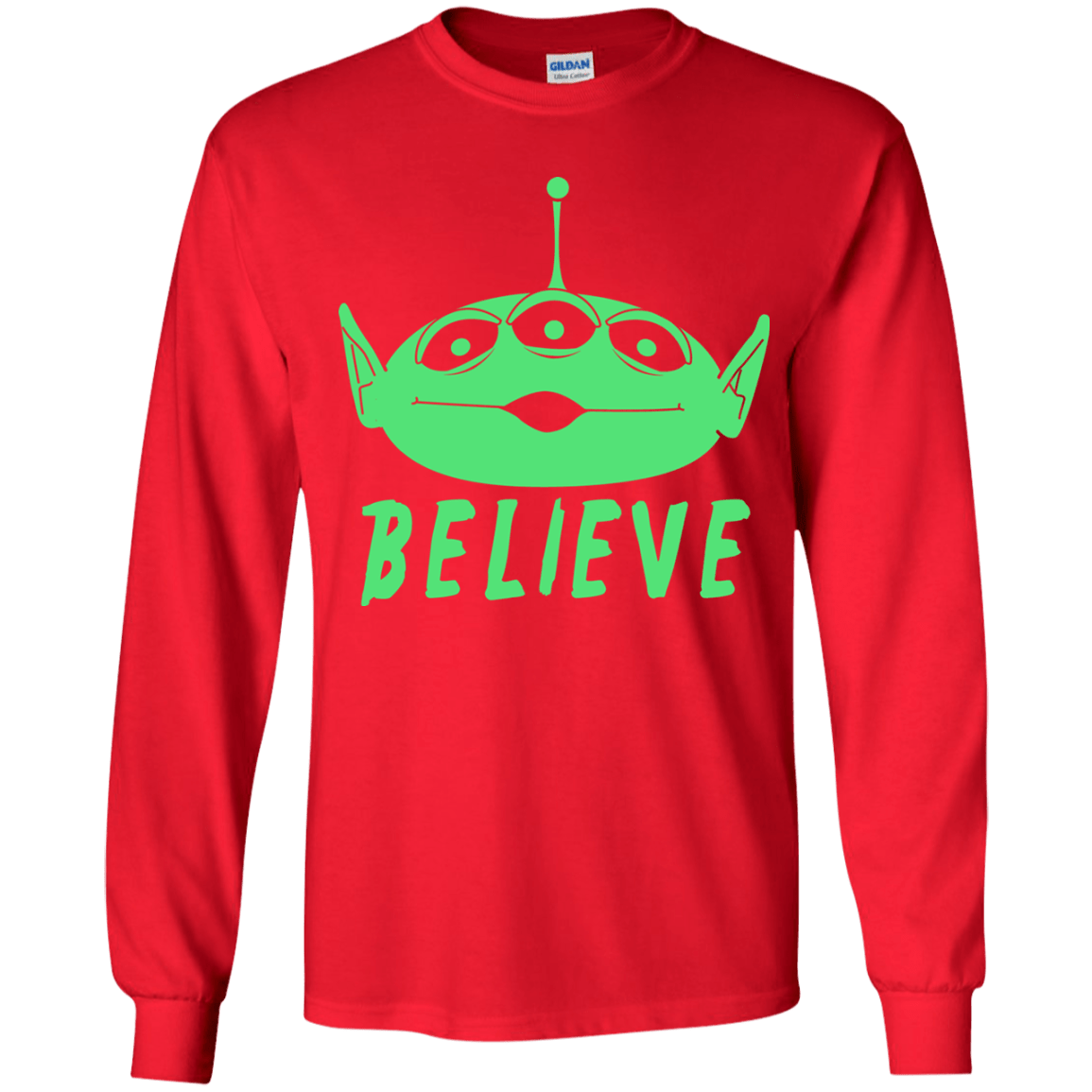 T-Shirts Red / YS Believe Youth Long Sleeve T-Shirt