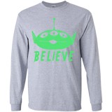 T-Shirts Sport Grey / YS Believe Youth Long Sleeve T-Shirt