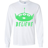 T-Shirts White / YS Believe Youth Long Sleeve T-Shirt