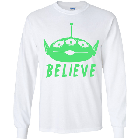 T-Shirts White / YS Believe Youth Long Sleeve T-Shirt