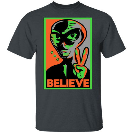 T-Shirts Dark Heather / YXS Believe Youth T-Shirt