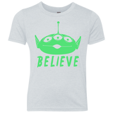 T-Shirts Heather White / YXS Believe Youth Triblend T-Shirt
