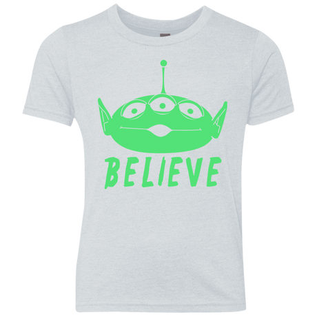 T-Shirts Heather White / YXS Believe Youth Triblend T-Shirt