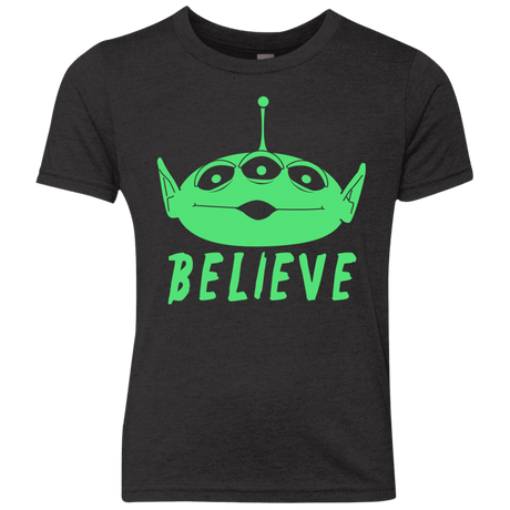 T-Shirts Vintage Black / YXS Believe Youth Triblend T-Shirt