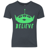 T-Shirts Vintage Navy / YXS Believe Youth Triblend T-Shirt