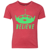 T-Shirts Vintage Red / YXS Believe Youth Triblend T-Shirt
