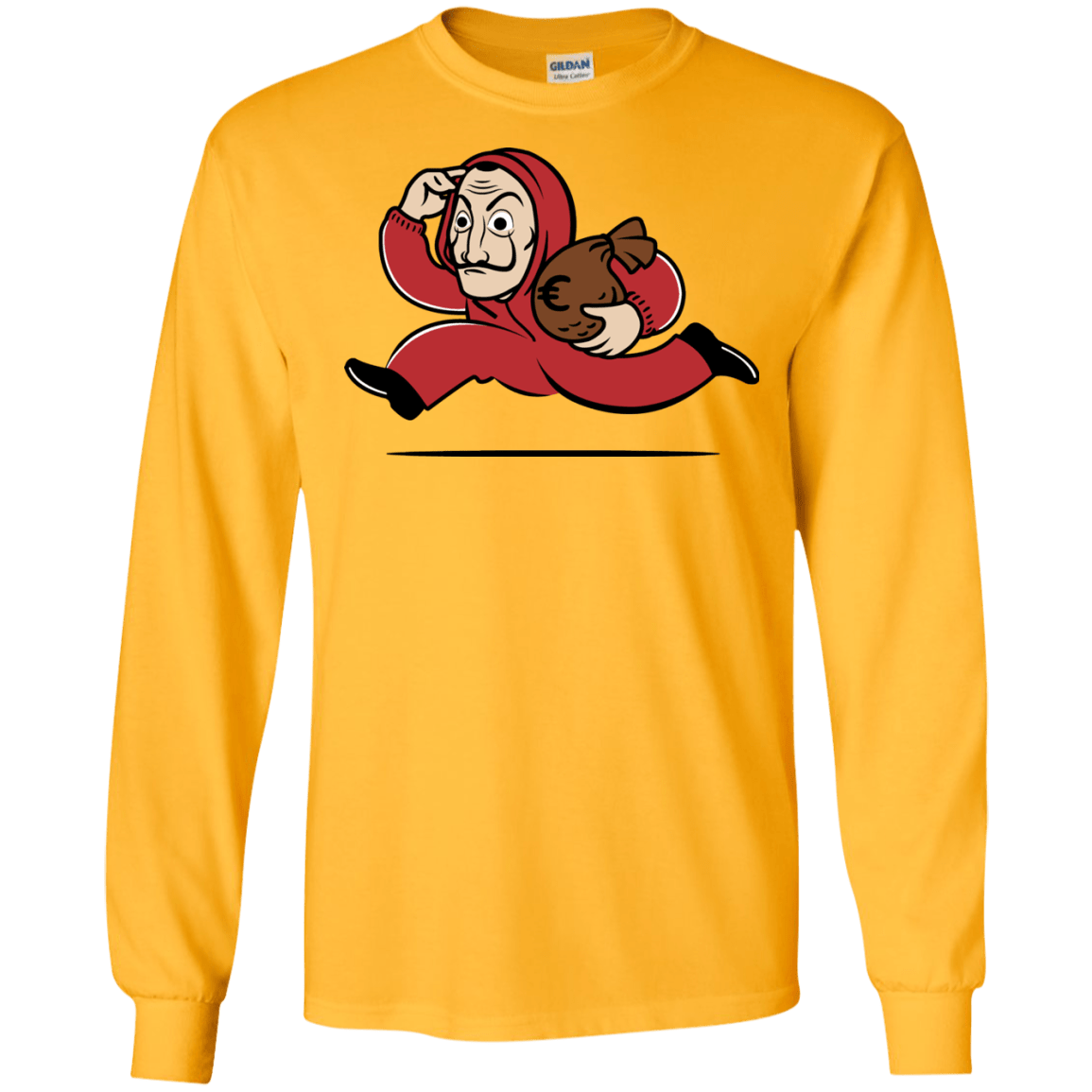 T-Shirts Gold / S Bella Ciao City Men's Long Sleeve T-Shirt