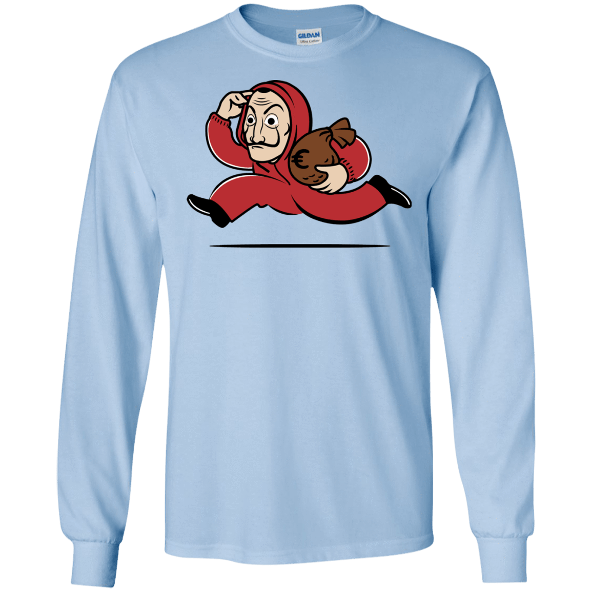 T-Shirts Light Blue / S Bella Ciao City Men's Long Sleeve T-Shirt