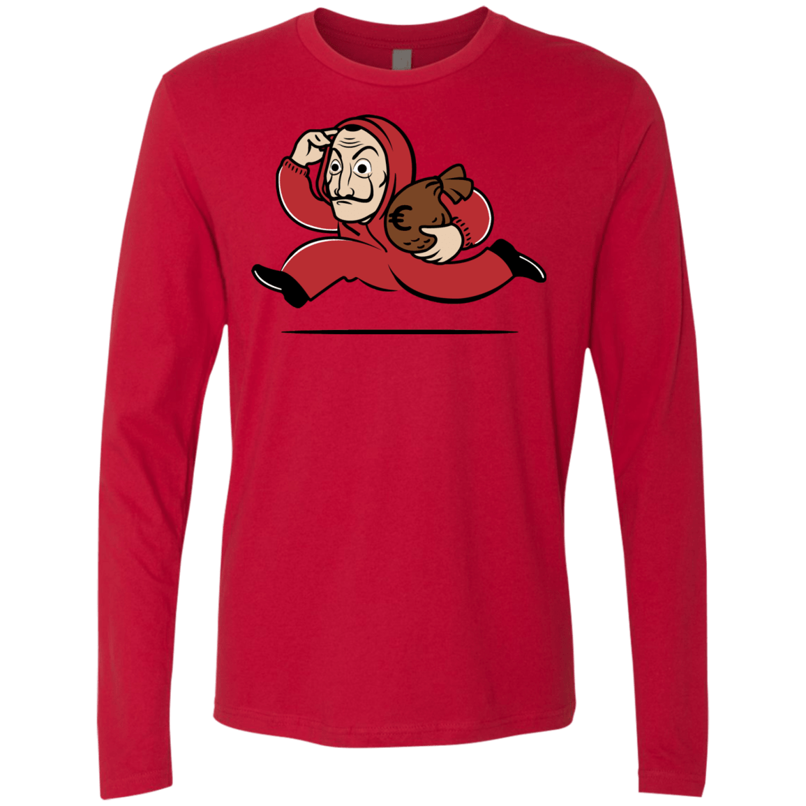 T-Shirts Red / S Bella Ciao City Men's Premium Long Sleeve