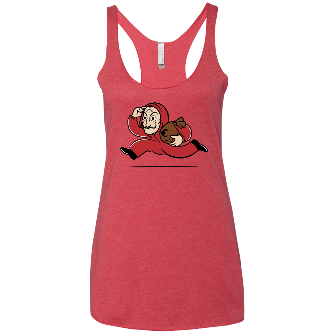 T-Shirts Vintage Red / X-Small Bella Ciao City Women's Triblend Racerback Tank