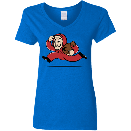 T-Shirts Royal / S Bella Ciao City Women's V-Neck T-Shirt