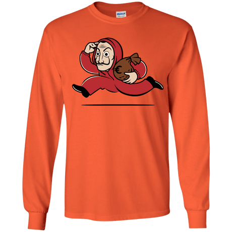 T-Shirts Orange / YS Bella Ciao City Youth Long Sleeve T-Shirt