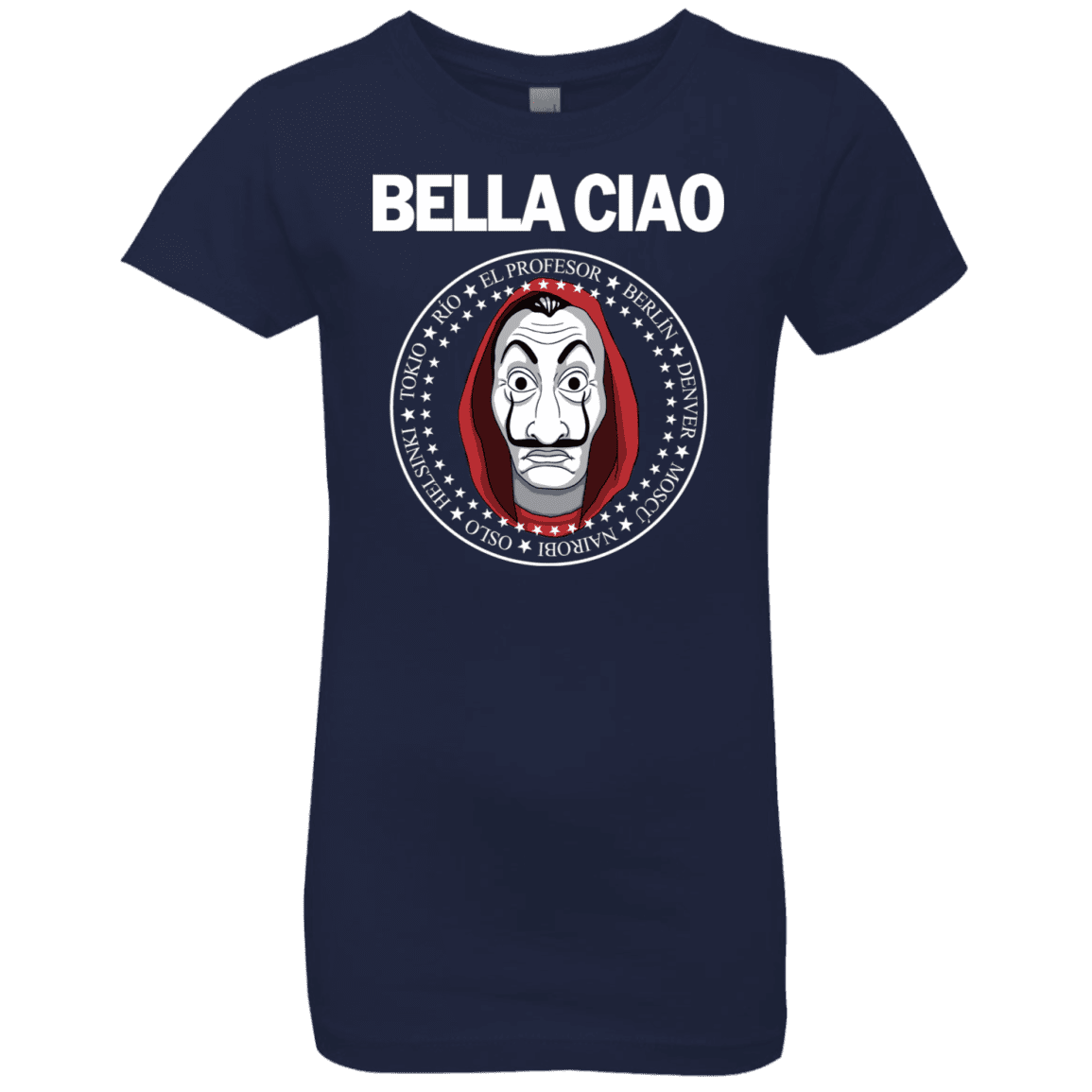 T-Shirts Midnight Navy / YXS Bella Ciao Girls Premium T-Shirt