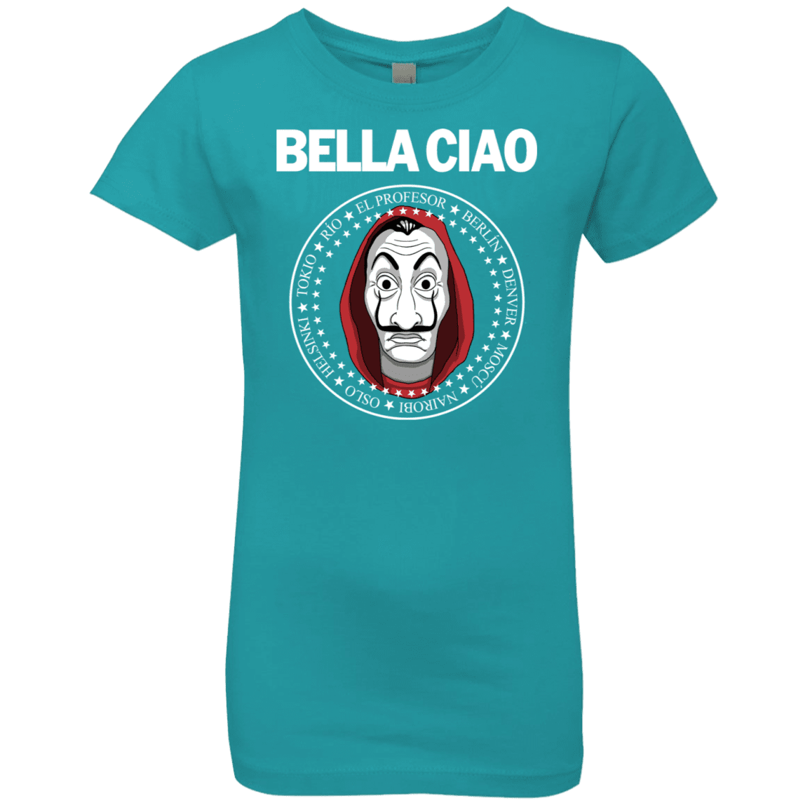 T-Shirts Tahiti Blue / YXS Bella Ciao Girls Premium T-Shirt