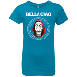 T-Shirts Turquoise / YXS Bella Ciao Girls Premium T-Shirt