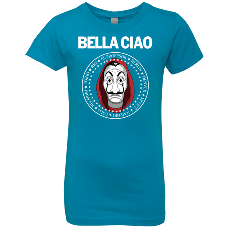 T-Shirts Turquoise / YXS Bella Ciao Girls Premium T-Shirt