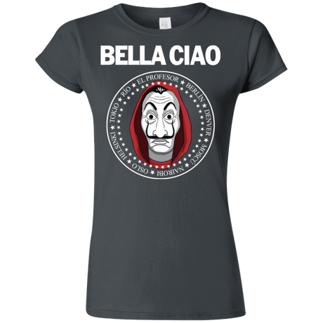 T-Shirts Charcoal / S Bella Ciao Junior Slimmer-Fit T-Shirt