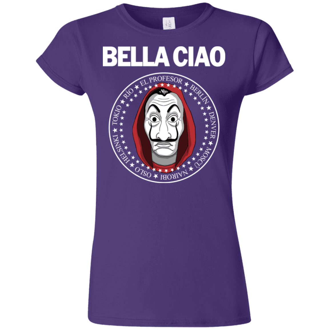 T-Shirts Purple / S Bella Ciao Junior Slimmer-Fit T-Shirt