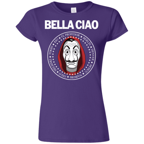 T-Shirts Purple / S Bella Ciao Junior Slimmer-Fit T-Shirt