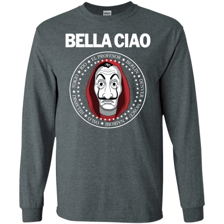 T-Shirts Dark Heather / S Bella Ciao Men's Long Sleeve T-Shirt