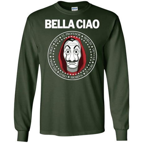 T-Shirts Forest Green / S Bella Ciao Men's Long Sleeve T-Shirt
