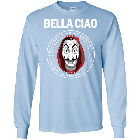 T-Shirts Light Blue / S Bella Ciao Men's Long Sleeve T-Shirt