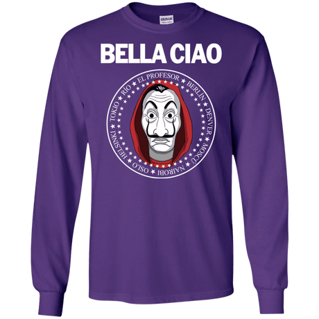 T-Shirts Purple / S Bella Ciao Men's Long Sleeve T-Shirt