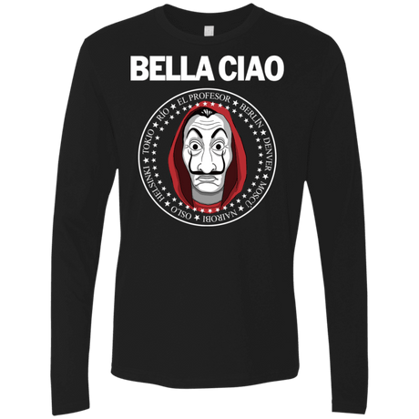 T-Shirts Black / S Bella Ciao Men's Premium Long Sleeve