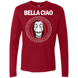 T-Shirts Cardinal / S Bella Ciao Men's Premium Long Sleeve