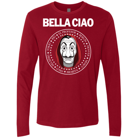 T-Shirts Cardinal / S Bella Ciao Men's Premium Long Sleeve