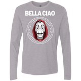 T-Shirts Heather Grey / S Bella Ciao Men's Premium Long Sleeve