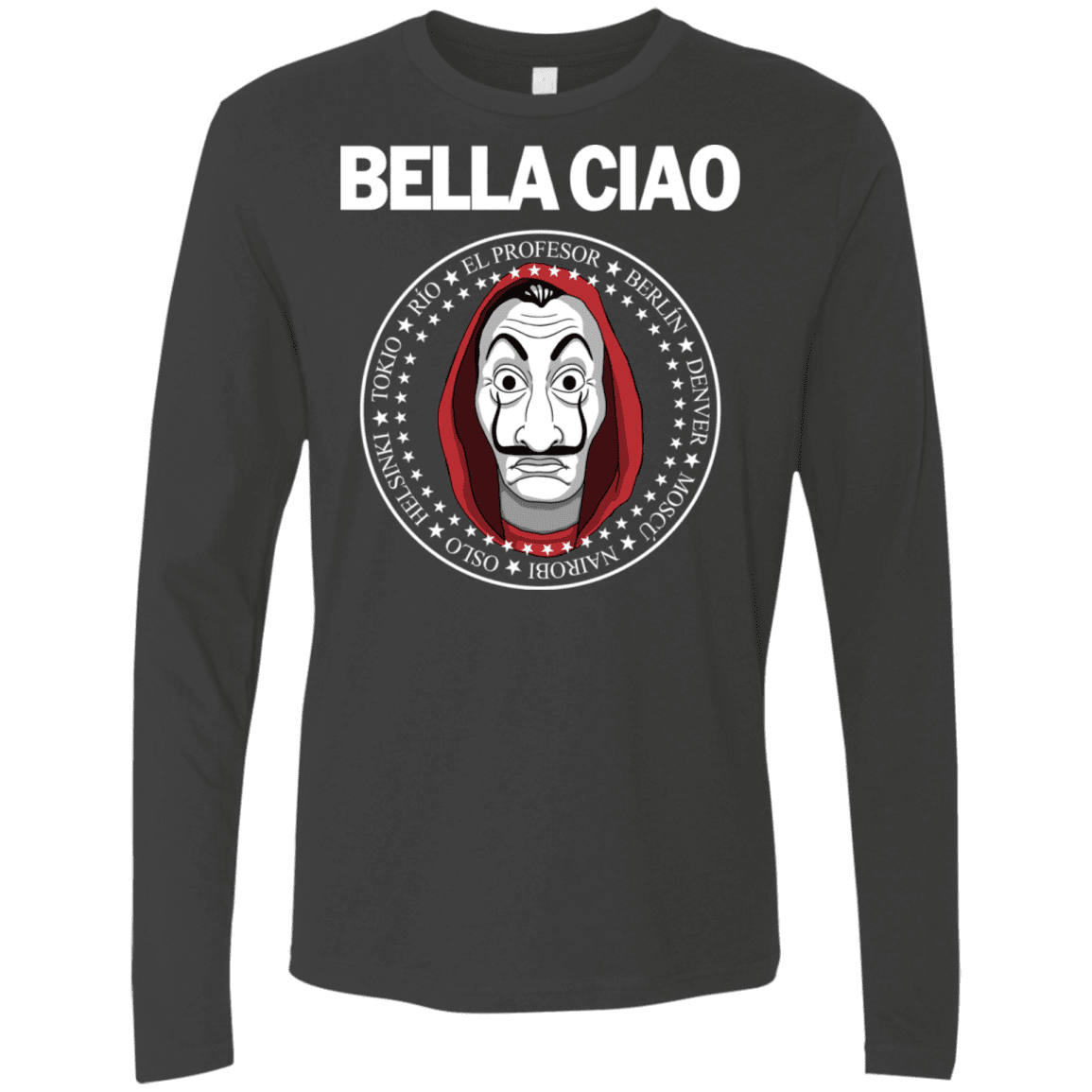 T-Shirts Heavy Metal / S Bella Ciao Men's Premium Long Sleeve