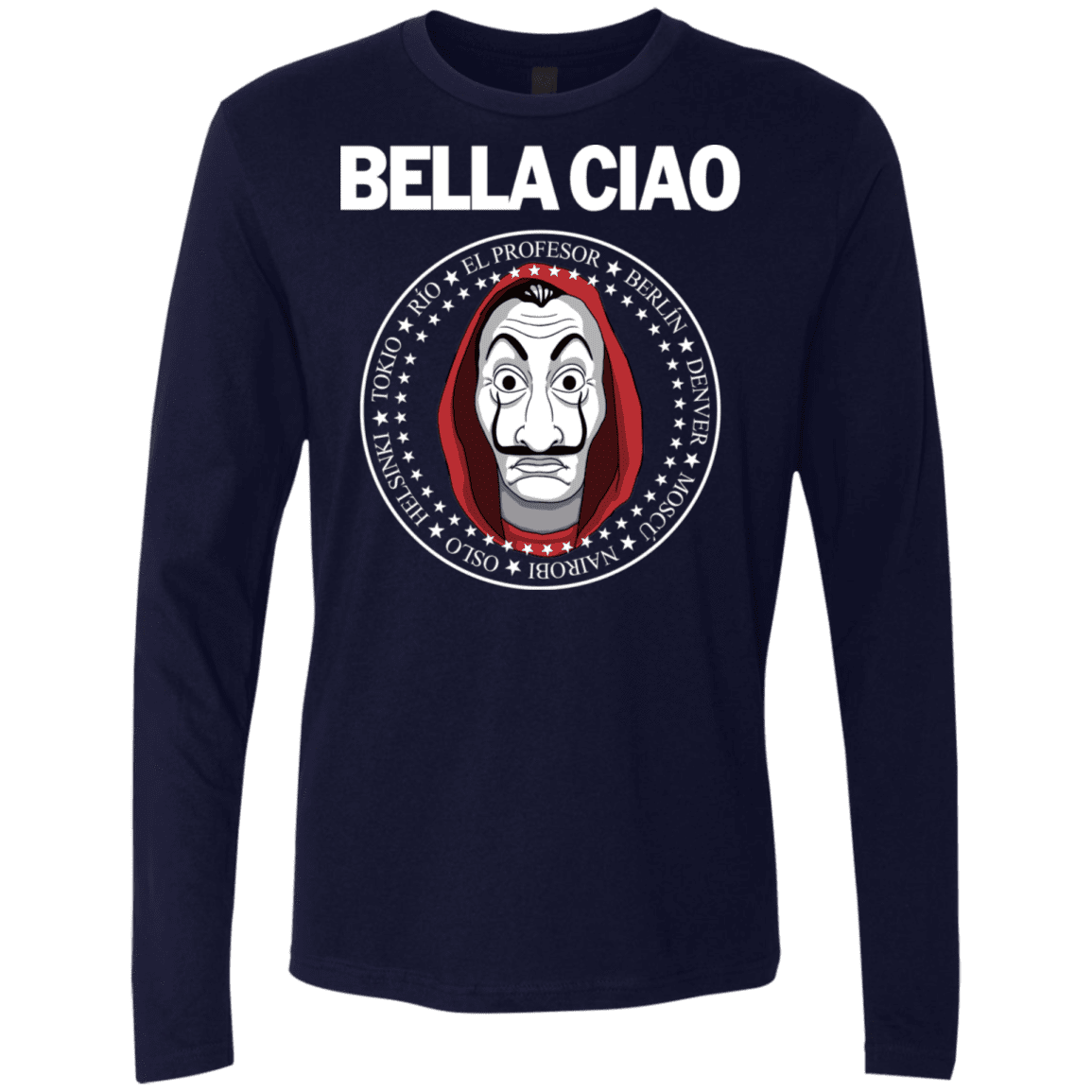 T-Shirts Midnight Navy / S Bella Ciao Men's Premium Long Sleeve
