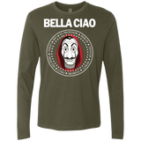 T-Shirts Military Green / S Bella Ciao Men's Premium Long Sleeve