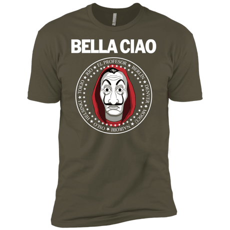 T-Shirts Military Green / X-Small Bella Ciao Men's Premium T-Shirt