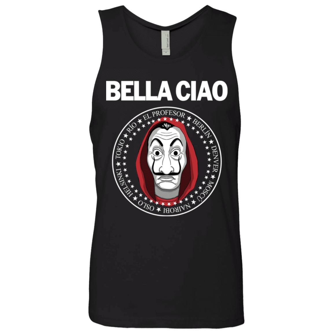 T-Shirts Black / S Bella Ciao Men's Premium Tank Top