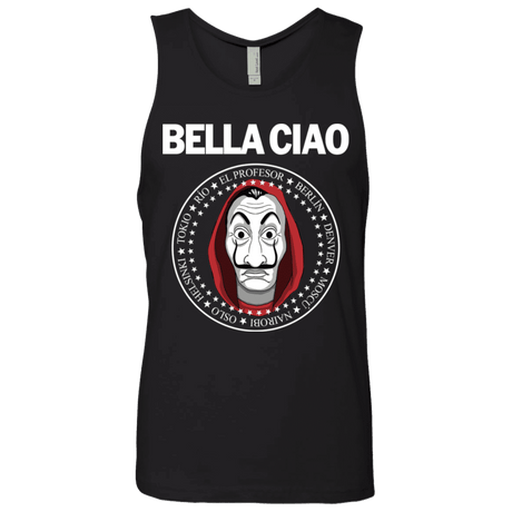 T-Shirts Black / S Bella Ciao Men's Premium Tank Top