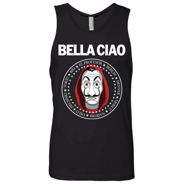 T-Shirts Black / S Bella Ciao Men's Premium Tank Top