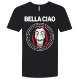 T-Shirts Black / X-Small Bella Ciao Men's Premium V-Neck