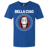 T-Shirts Royal / X-Small Bella Ciao Men's Premium V-Neck