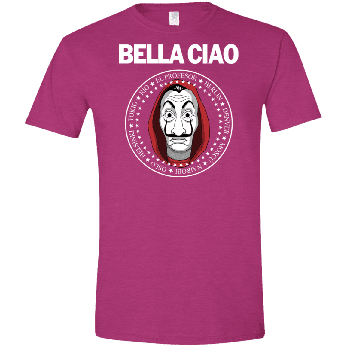 T-Shirts Antique Heliconia / S Bella Ciao Men's Semi-Fitted Softstyle