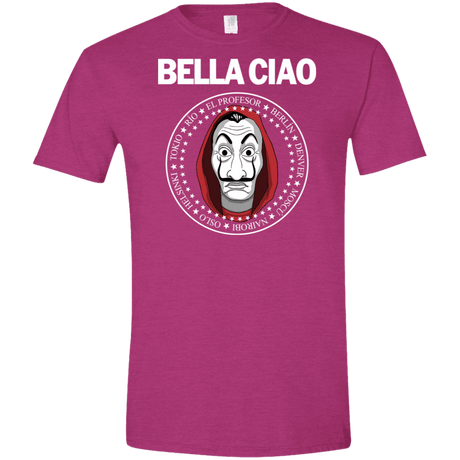 T-Shirts Antique Heliconia / S Bella Ciao Men's Semi-Fitted Softstyle