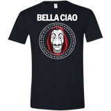 T-Shirts Black / X-Small Bella Ciao Men's Semi-Fitted Softstyle