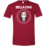 T-Shirts Cardinal Red / S Bella Ciao Men's Semi-Fitted Softstyle