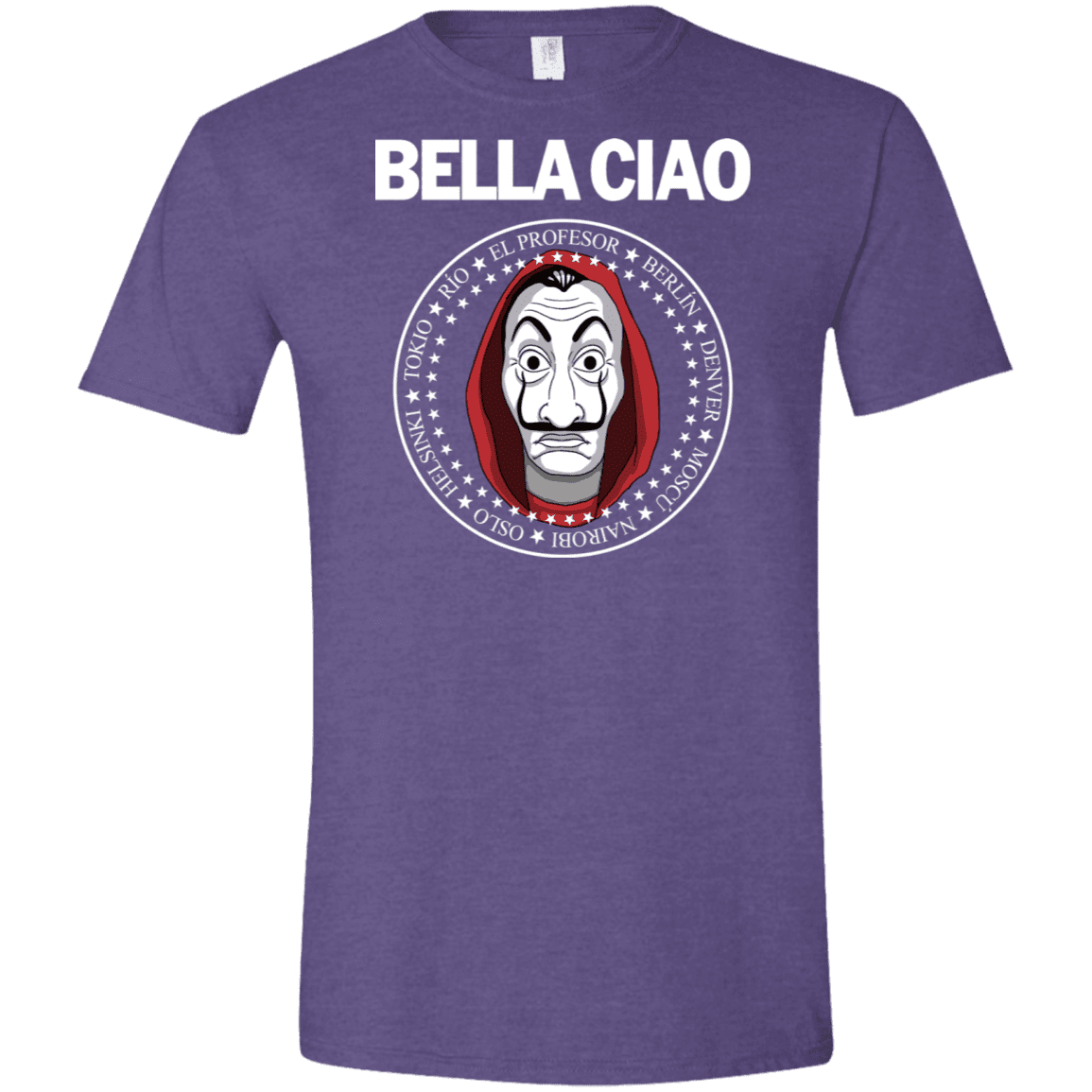 T-Shirts Heather Purple / S Bella Ciao Men's Semi-Fitted Softstyle