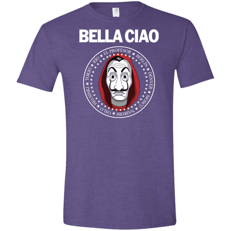 T-Shirts Heather Purple / S Bella Ciao Men's Semi-Fitted Softstyle